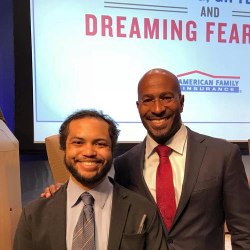 Shia Fisher and Van Jones (CNN)