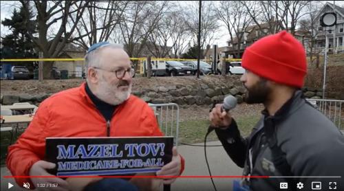 Shia Fisher conducting an interview